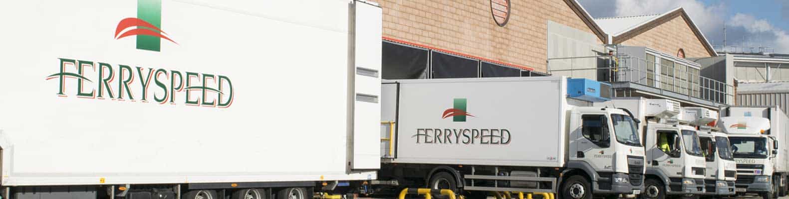 Jersey Freight Services - Ferryspeed trucks at Jersey depot